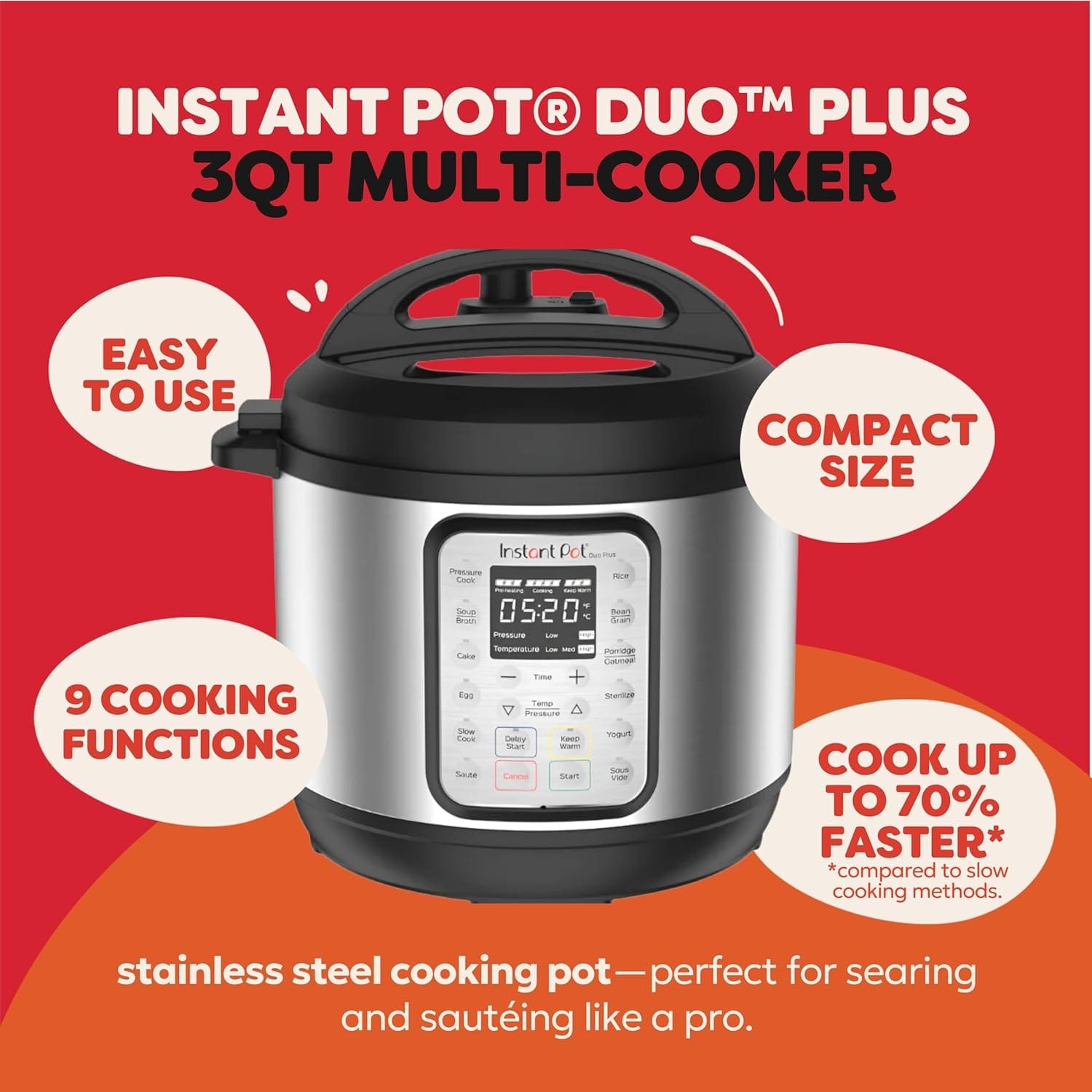 instant pot 3 quart sale