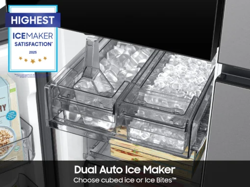 us-french-door-rf29db9700qlaa-bespoke-ai---door-flex--stainless-steel-551064398 samsung bespoke 4 door flex french door refrigerator